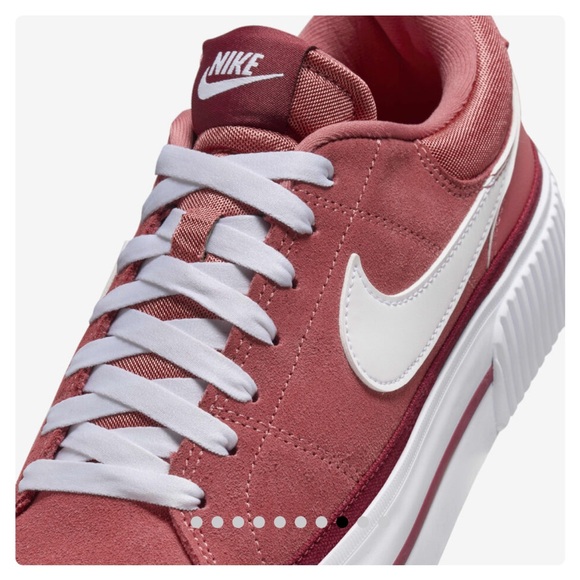 Red gently worn Nike Court Legacy Lift - Picture 6 of 11